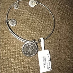 ALEX & ANI R INITAL BRACELET NWT